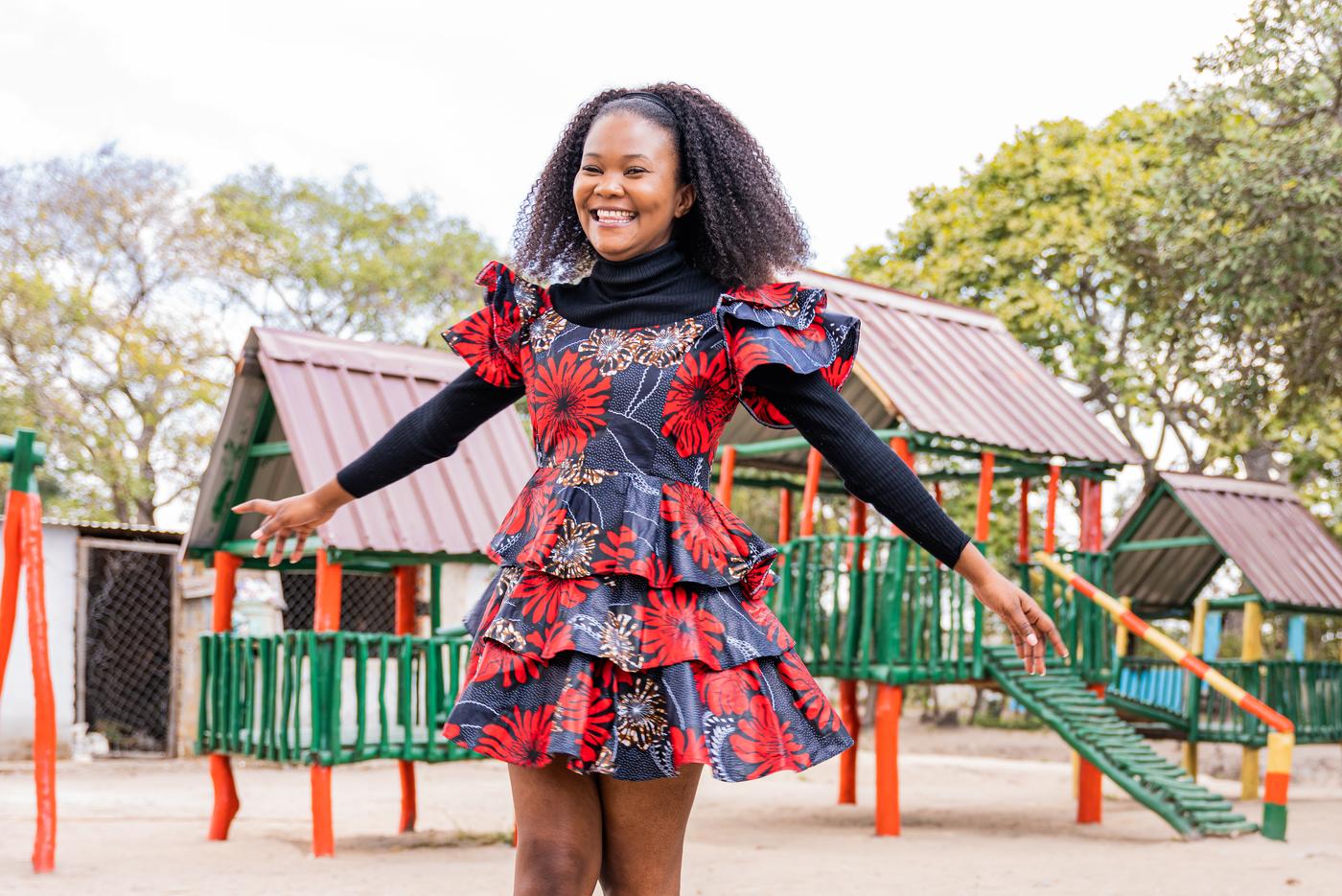 Dora Moono Nyambe at Footprints of Hope